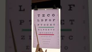 ASMR Snellen Chart Tapping shorts [upl. by Ahserb]