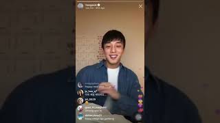 HongsickYoo ahin instagram live  Happy new year 2019 [upl. by Maude]