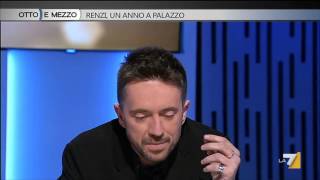 Otto e mezzo  Renzi un anno a Palazzo Puntata 17022015 [upl. by Schaffel]