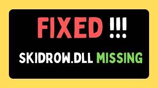 Fix SKIDROW DLL missing or corrupt ENGLISH [upl. by Atwahs]