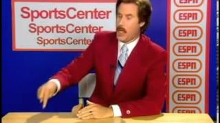 Anchorman  Ron Burgundys ESPN Audition [upl. by Fonzie]