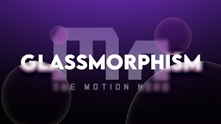 Glass Morphism Effects In After Effects  Project File [upl. by Akiria482]