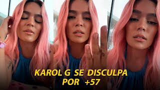 Karol G se disculpa por canción  57 [upl. by Sukramal]