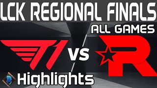 T1 vs KT Highlights ALL GAMES  LCK Regional Finals  T1 vs KT Rolster by Onivia [upl. by Jun]