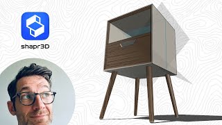 Shapr3D  Mid Century Side Table [upl. by Relyhs]