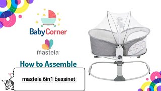 mastela 6in1 Deluxe Multi Functional Bassinet Assembling [upl. by Leonid]