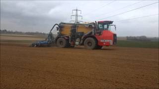 Gülle Fahren 2016 mit Holmer Terra Variant 500 und Lemken Smaragd 9 und 2 x Fendt Vario 820 [upl. by Fionnula]