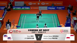 Malaysia Masters 2024  Febriana Kusuma  Amalia Pratiwi vs Vivian Hoo  Lim Chiew Sien  Round 32 [upl. by Socha]