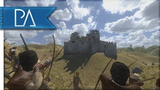 MASSIVE SIEGE DEFENSE  Mount and Blade Warband Gameplay  Huge Event [upl. by Zitella]