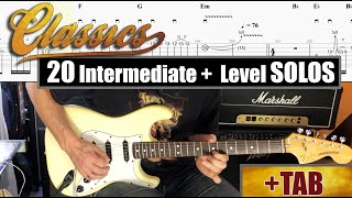 20 Classic Intermediate Level Solos  TAB [upl. by Miko992]