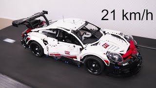 Porsche 911 RSR VS Treadmill Drag Race Speed and CRASH Test [upl. by Abraham266]