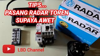 Cara pasang radar otomatis pompa air ke kontaktor [upl. by Narah]