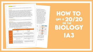 how to get a 2020 on the biology IA3 research investigation  qcaaqce [upl. by Leuqar]