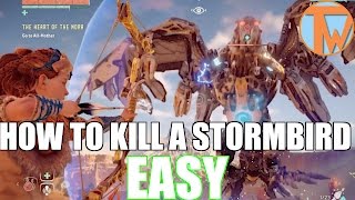 HOW TO KILL STORMBIRD HORIZON ZERO DAWN [upl. by Eelyam]