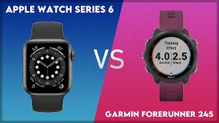 Apple Watch Series 6 vs Garmin Forerunner 245 Comparison [upl. by Litman73]