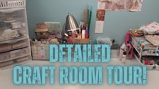 Detailed Craft Room Tour [upl. by Radferd]