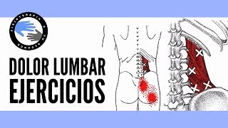 Cuadrado lumbar ejercicios y estiramientos para aliviar el dolor lumbar [upl. by Proffitt]