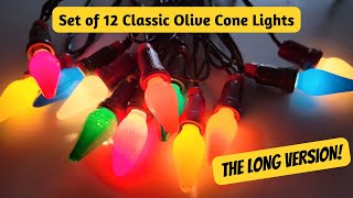 Vintage Olive Cone Christmas Lights [upl. by Nyroc118]