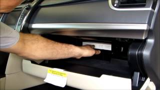 How to replace the cabin filter in a 2013 Toyota Camry [upl. by Siroval]