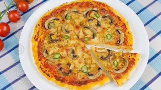 Pizza cu pui si ciuperci  JamilaCuisine [upl. by Spindell676]