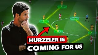 FABIAN HÜRZELER TROUBLED ARTETA IS THIS THE START  ARSENAL 11 BRIGHTON TACTICAL ANALYSIS [upl. by Gamages]