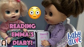 Baby Alives Read Emmas Diary 😳 [upl. by Livia]