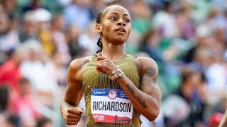 ShaCarri Richardson Begins with A Win In Paris Commonwealth Women 100m 2024 [upl. by Silvie]