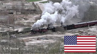 American S160 SUPER POWER including triple heading on the Churnet Valley Railway [upl. by Doy388]