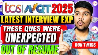 🚨Unexpected TCS NQT 2025 Interview Questions Be Ready for Anything😱 [upl. by Tito]