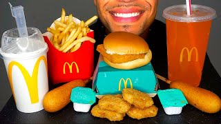 ASMR MCDONALDS CHICKEN NUGGETS MUKBANG OREO MCFLURRY FILLET FISH RANCH SAUCE FRIES EATING SHOW SOUN [upl. by Roban111]