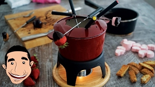 EASY CHOCOLATE FONDUE RECIPE  How to Make Fondue Chocolate  Easy Dessert Idea [upl. by Ardnasirhc]