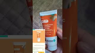 The derma sunscreen SPF 50 bestsunscreenforface skincareproducts trending beautyhacks [upl. by Tomkin]