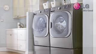 Front Load Washer and Dryer Pedestal Installation LG USA Support [upl. by Yeoz]