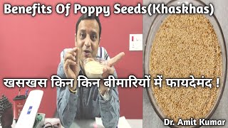 Benefits Of Poppy Seeds KhasKhas  खसखस किन किन बीमारियों में फायदेमंद [upl. by Damara560]