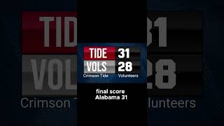 Prediction Time Who Will Win the Alabama vs Tennessee alabama tennesseevols college football [upl. by Angelika]