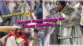 Bought New lehngha for dewar ki shadi  lajpat nagar majedar shopping 🛍️ kari  ❤️👶 [upl. by Iturk]