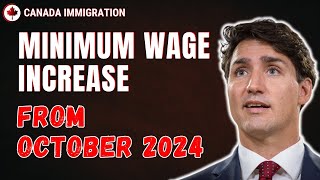 Canadian Provincial Minimum Wages Increase From October 2024 [upl. by Trant]