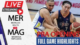 PBA LIVE OPENING Meralco Bolts vs Magnolia Timplados August 182024  PBA Governors CUP [upl. by Jdavie]