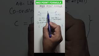 Mid point formula mathandtechbyar maths geometry [upl. by German]