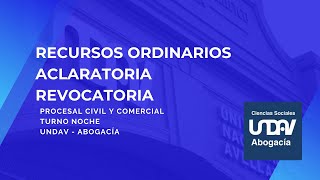 Recursos ordinarios aclaratoria y revocatoria [upl. by Anelrihs373]