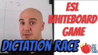 ESL Whiteboard Games  Dictation Race  Videos For Teachers [upl. by Arvin184]