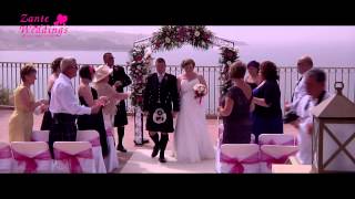 Susan amp Craig BALCONY WEDDING Zante Weddings by Tsilivi Travel in Zakynthos [upl. by Eimmas]