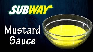 DIY Mustard Sauce like Subway at home  Simply Yummylicious  Mustard sauce using mustard powder [upl. by Nadabus82]