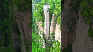 😲Riding the Worlds Tallest Outdoor Elevator 🚠🌄  Bailong Elevator China 🇨🇳 [upl. by Llerat388]