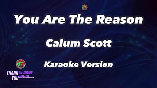 You Are The Reason  Calum Scott  Karaoke Version [upl. by Lederer]