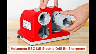 Holzmann BSG13E Electric Drill Bit Sharpener  3mm to 13mm sharpening [upl. by Drona]