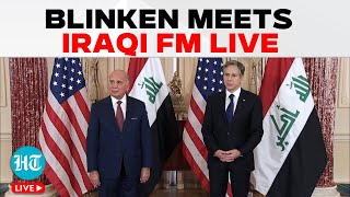 LIVE  Blinken Meets Iraq Foreign Minister Fuad Hussein Amid Middle East Tensions  Israel  Lebanon [upl. by Llenol336]