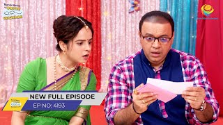 FULL EPISODE 4193 Kaha se Aaya 21 Lakh Ka Cheque  Taarak Mehta Ka Ooltah Chashmah  तारक मेहता [upl. by Airegin]