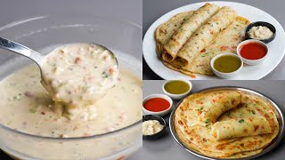 I Combined Egg amp Flour Make This Delicious Liquid Dough Egg Paratha  No Knead No Dough Paratha [upl. by Finstad]