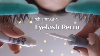 ASMR Realistic First Person Eyelash Perm RP W Layered Sounds No Talking [upl. by Town]